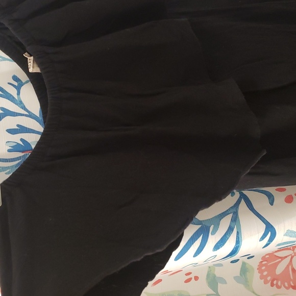 Roxy off the shoulder cute black short dress size small - Picture 3 of 6